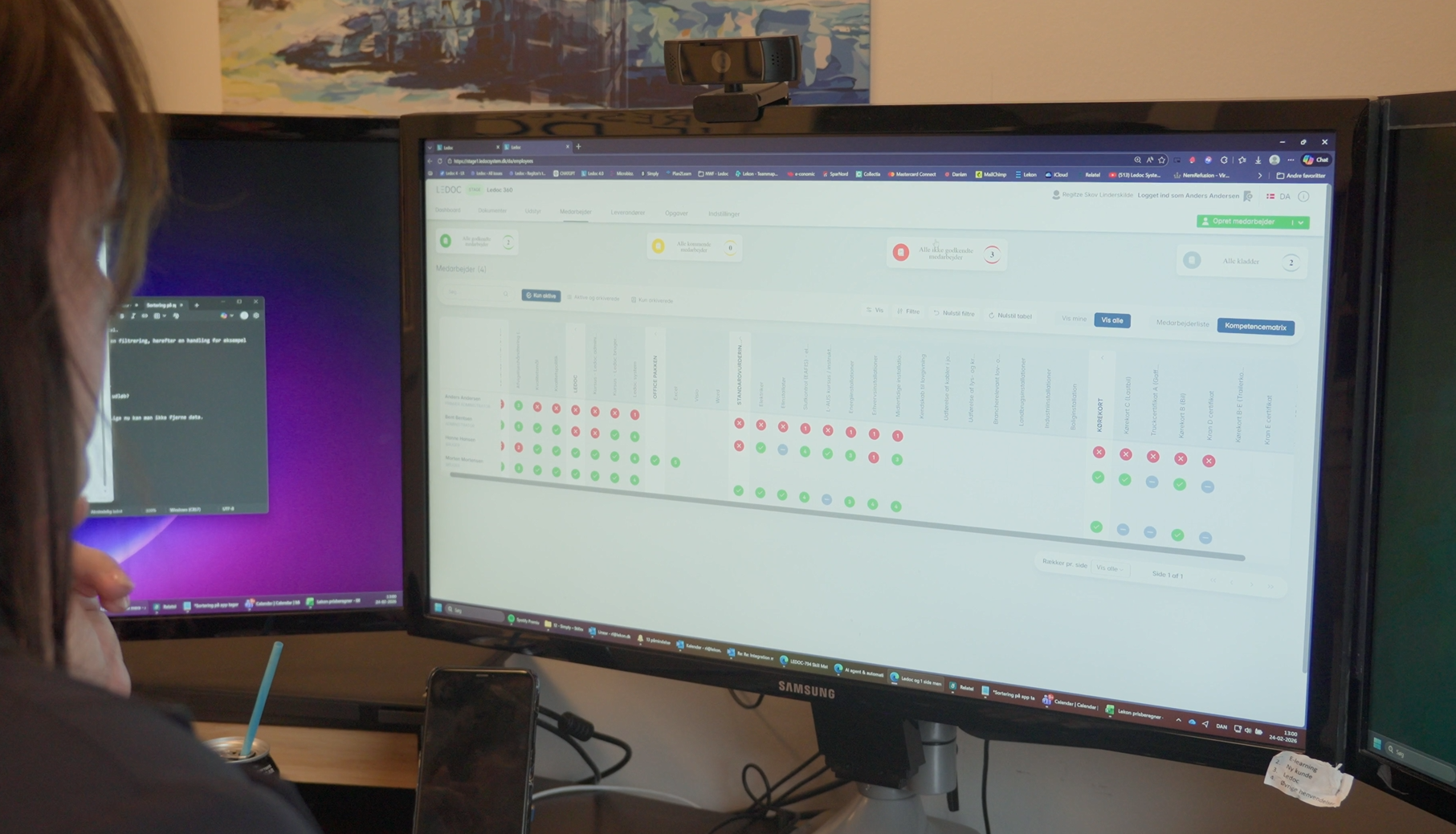 Ledoc QR-kode i brug