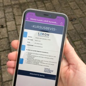 Fremvis certifikat og dokumentation