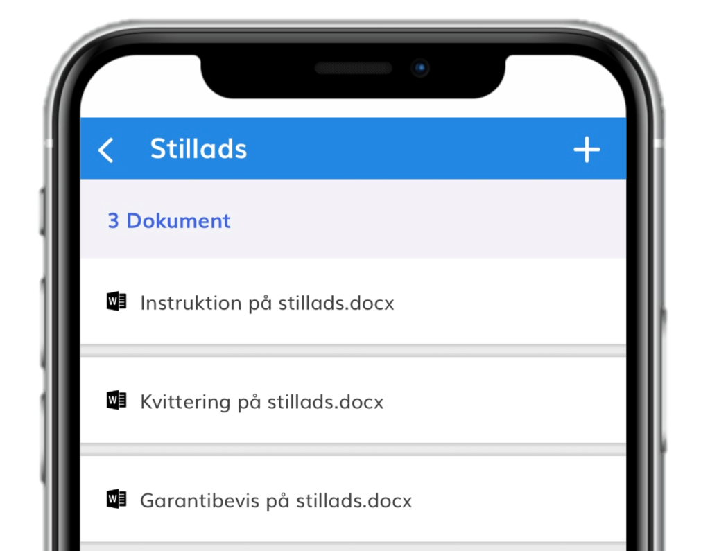 Dokumentation på stillads