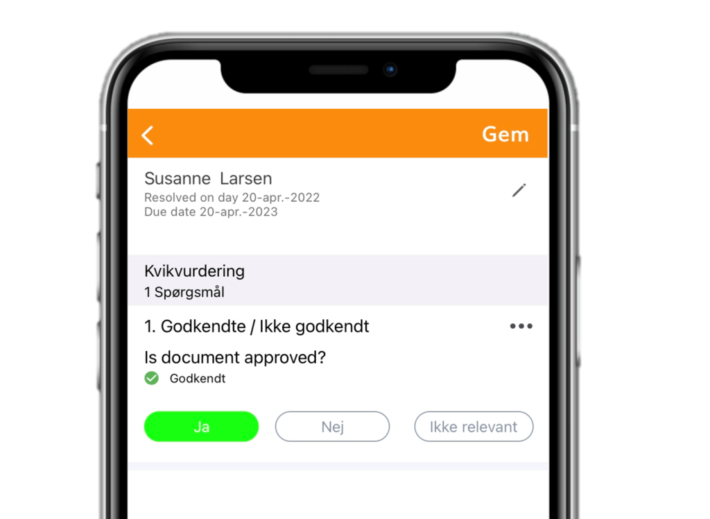 Godkendt dokument digitalt