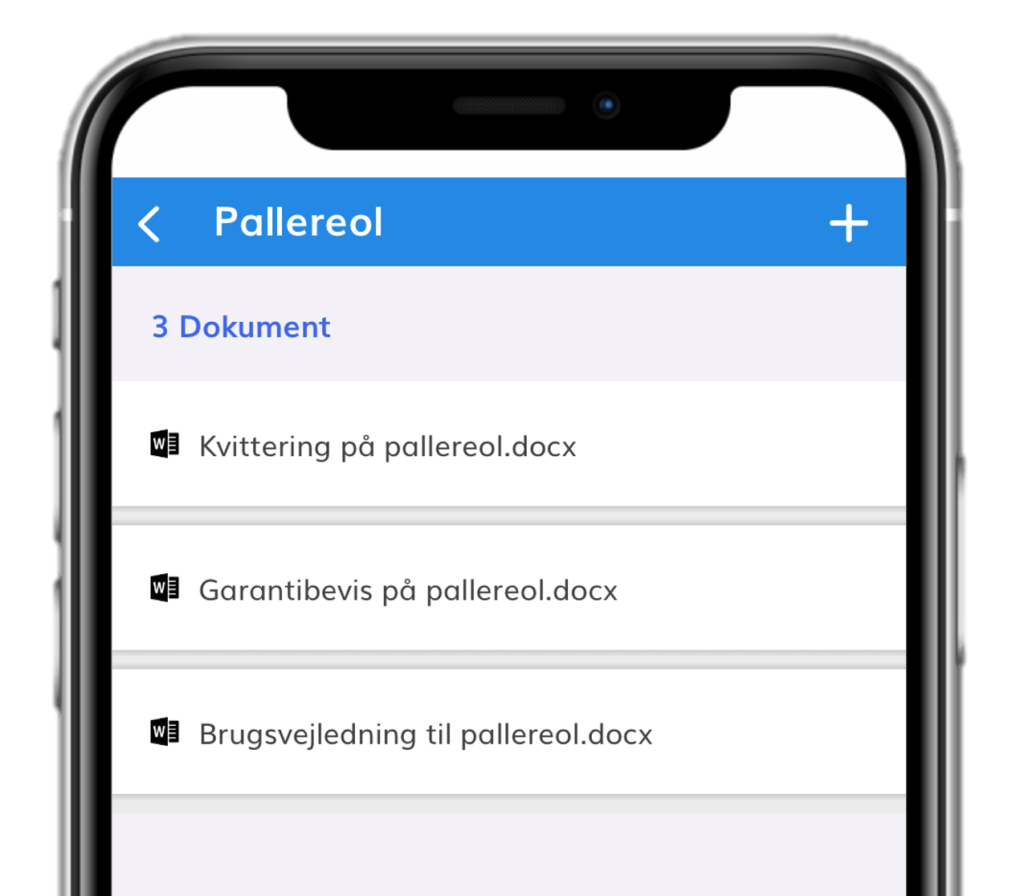 Pallereol dokumentation