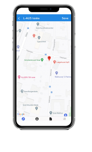 Se lokation på mobil app