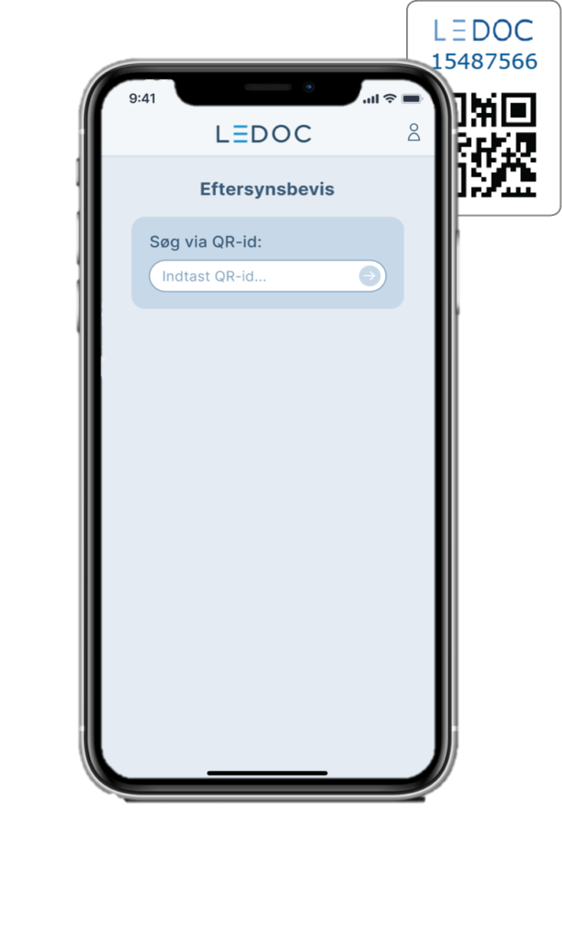 Søg i Anlægsportalen med QR-kode
